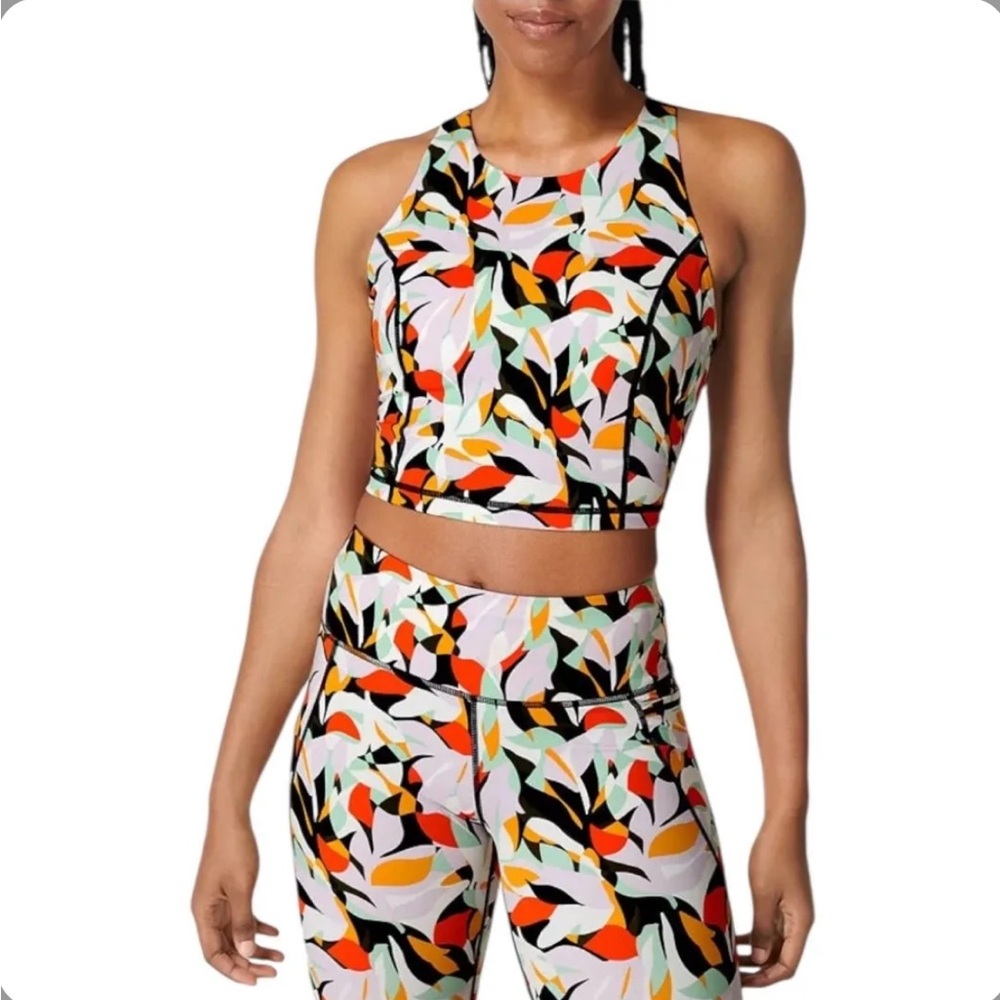 Sz XS Sweaty Betty Power Biker Shorts and Top Set NWT $126 MSRP - Picture 4 of 16
